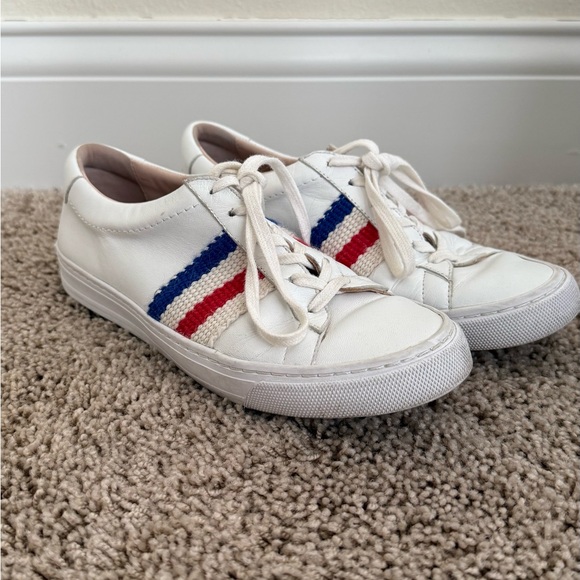 Loeffler Randall Sneakers with Red and Blue Stripes - Picture 3 of 6